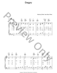 Daggry piano sheet music cover